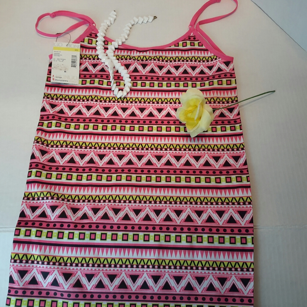 NWT/ Bongo Multi-Color Tank Top Size M - Picture 3 of 4